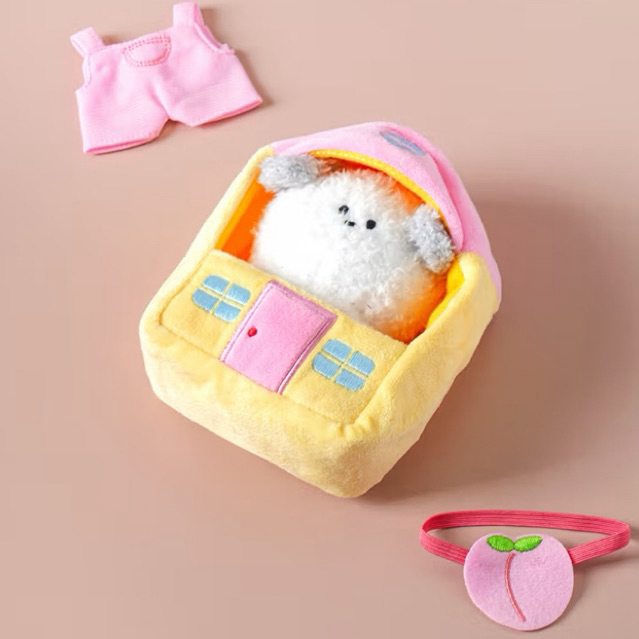 kasur cover keyring doll 10-13cm house milk daiso korea mainan boneka