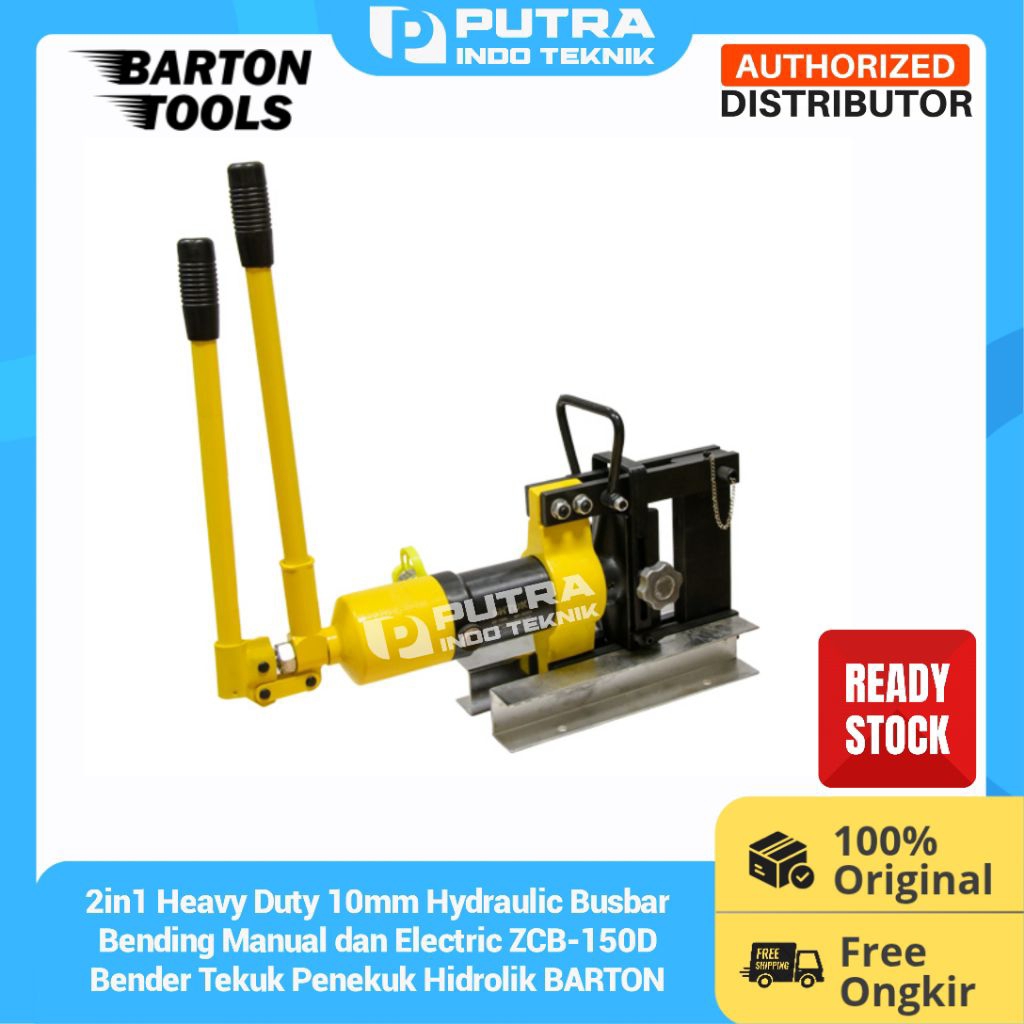 2in1 Heavy Duty 10mm Hydraulic Busbar Bending Manual dan Electric ZCB-150D Bender Tekuk Penekuk Hidr
