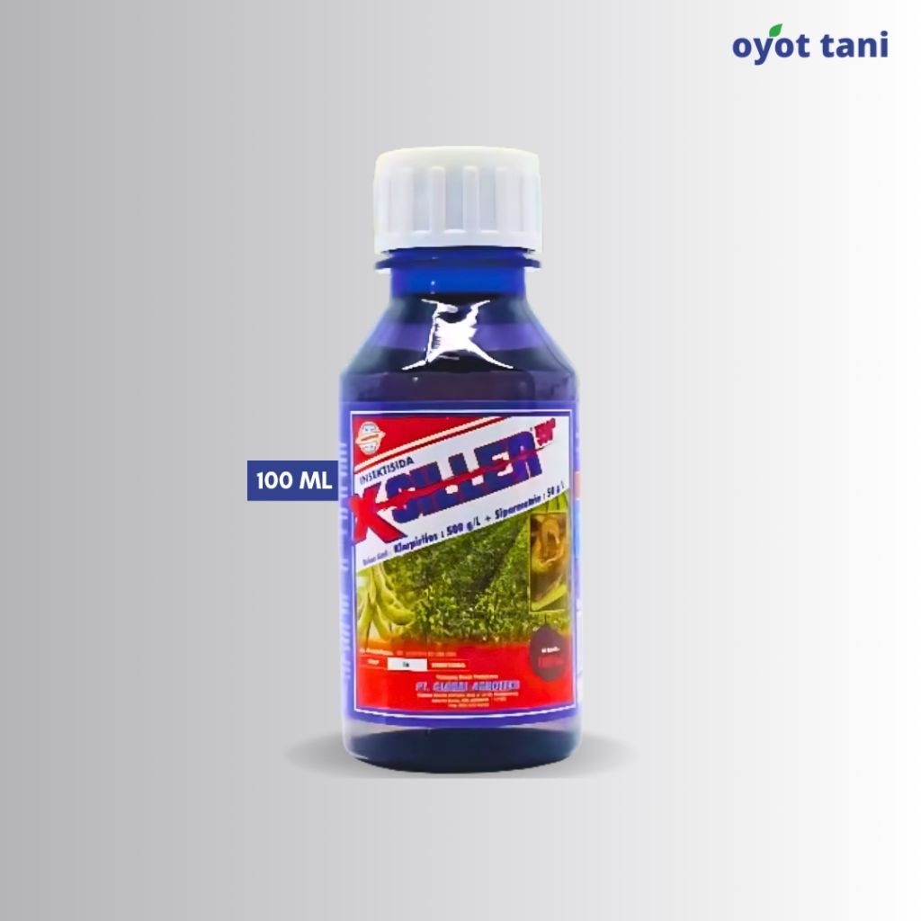 X-Siller 550EC 100 ml (Original) | Insektisida Racun Kontak, Lambung & Pernapasan Bahan Aktif Klorpi