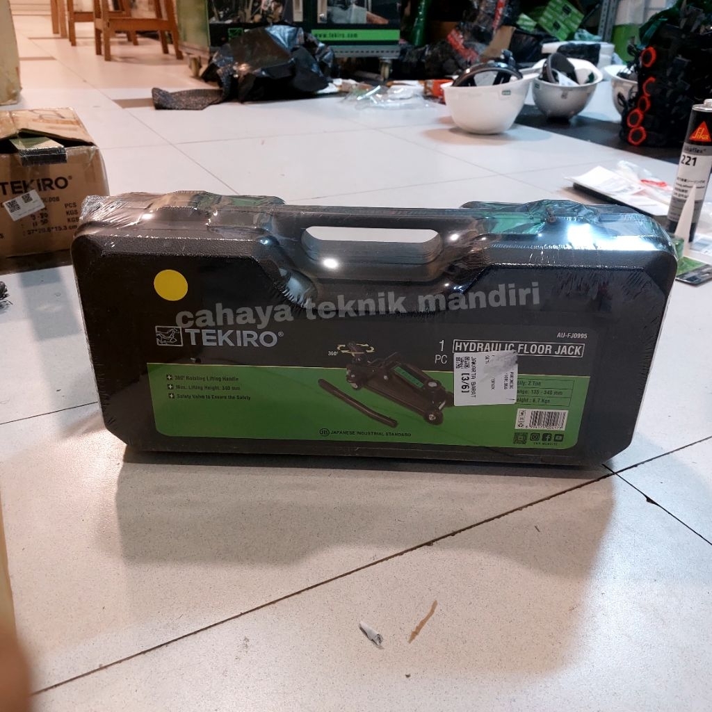 TEKIRO AU-FJ0995 dongkrak mobil 2 ton / dongkrak buaya putar 360 drajat ( hitam )