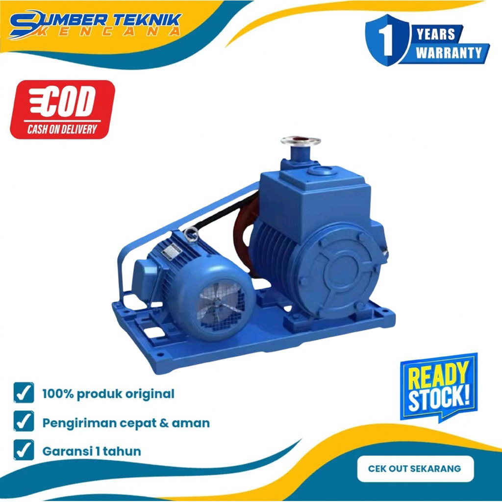 Rotary Vane Vacuum Pump Rotor 2X-15 2,2KW 380V Pompa Vakum Rotary Vane Baling-Baling Putar