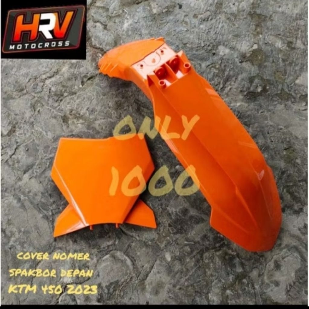 BODY KTM 450 2023 2ITEM SPAKBOR DEPAN KTM 450 2023 PAPAN NOMER KTM 450 2023 TRAIL SUPERMOTO MOTOCROS