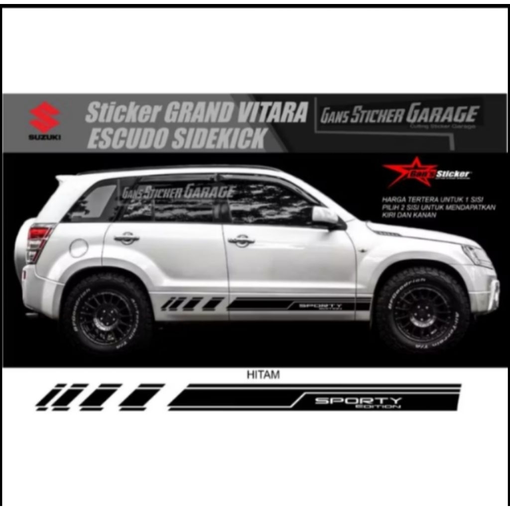 Sticker mobil grand Vitara sticker list terlaris mobil grand Vitara stiker mobil grand Vitara keren 