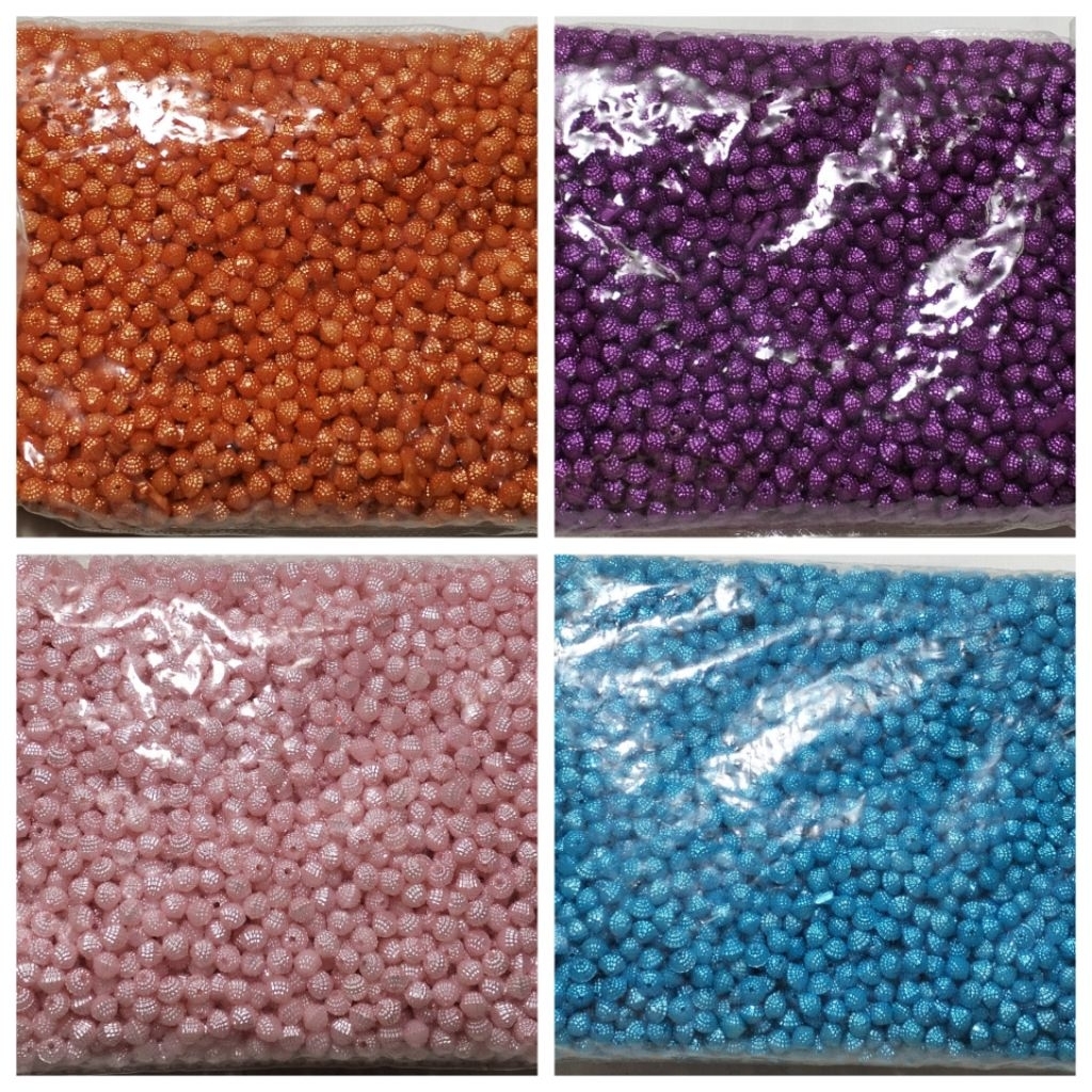 Manik Diamon Tembus/Kerucut 8 mm Mutiara 1 Pon