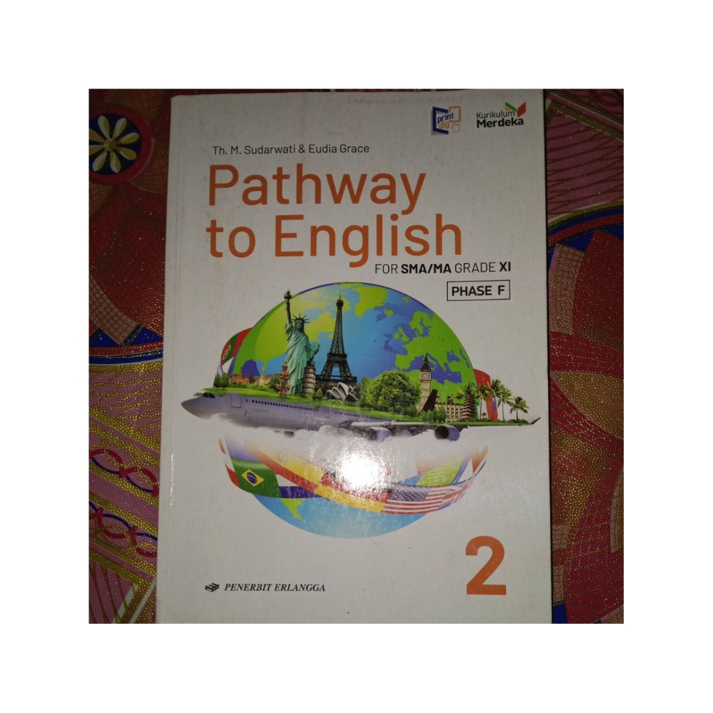 Buku Bahasa Inggris Erlangga Kurikulum Merdeka kelas 2 SMA