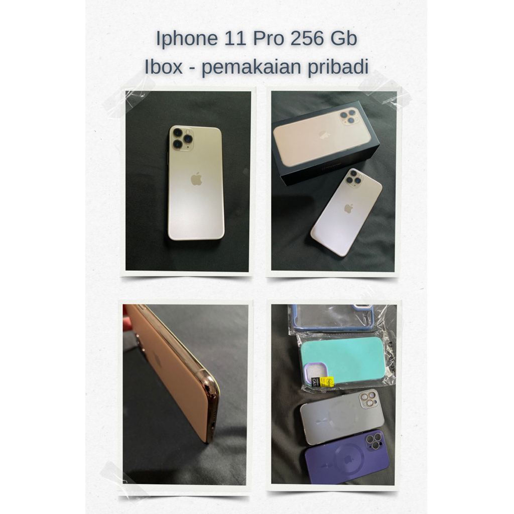 Iphone 11 Pro Gold 256 Gb Ibox Pemakaian Pribadi