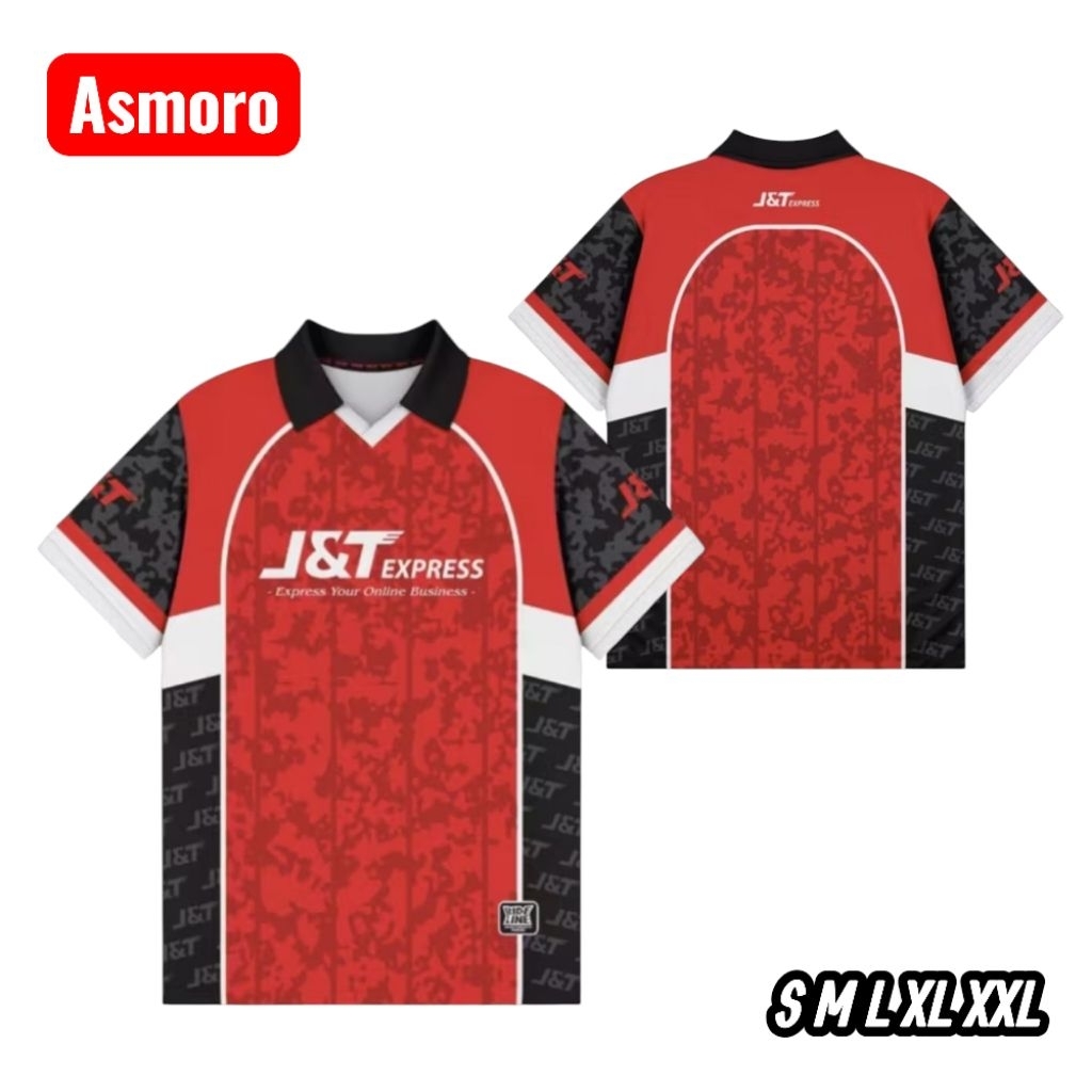 Kaos Jersey Kurir J&T Express Full Printing
