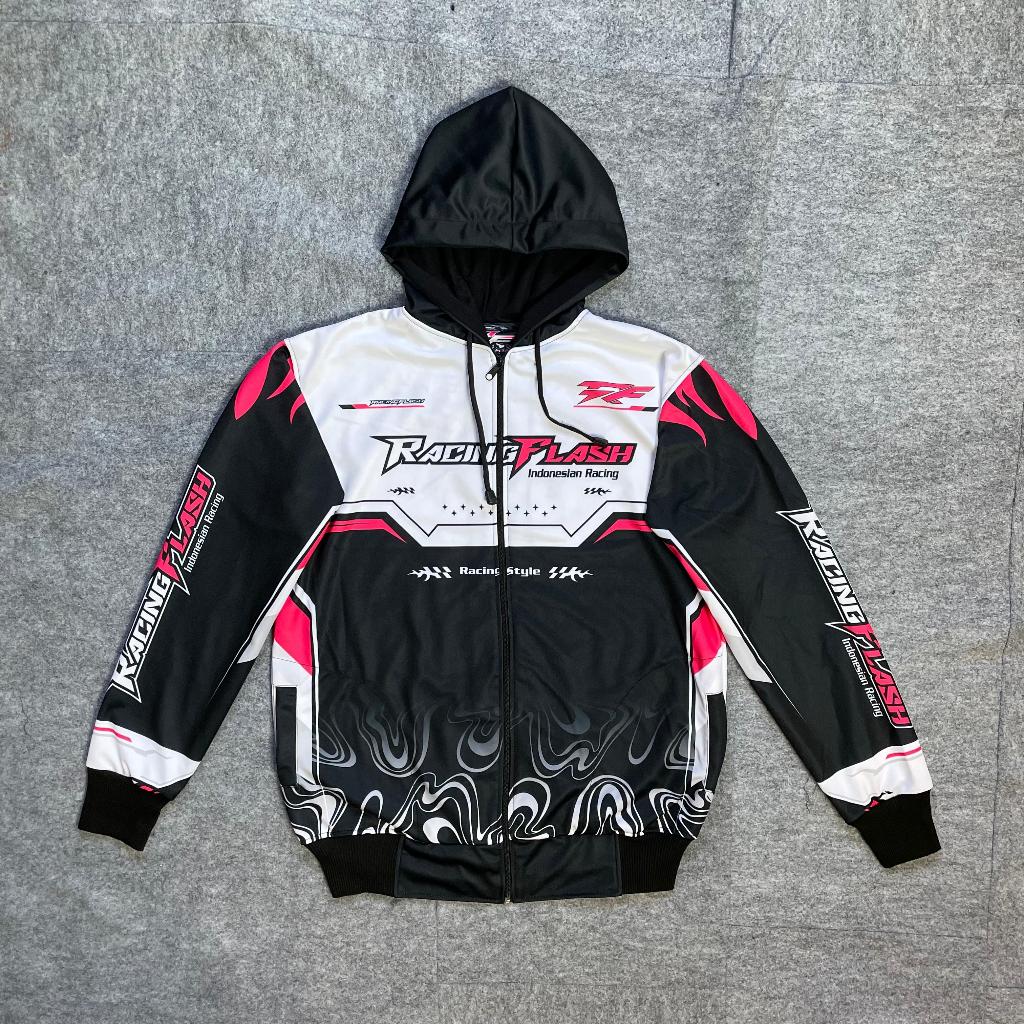 JAKET RACING FLASH/JAKET RACING MOTIF TERBARU/JAKET RACING SIZE M L XL XXL