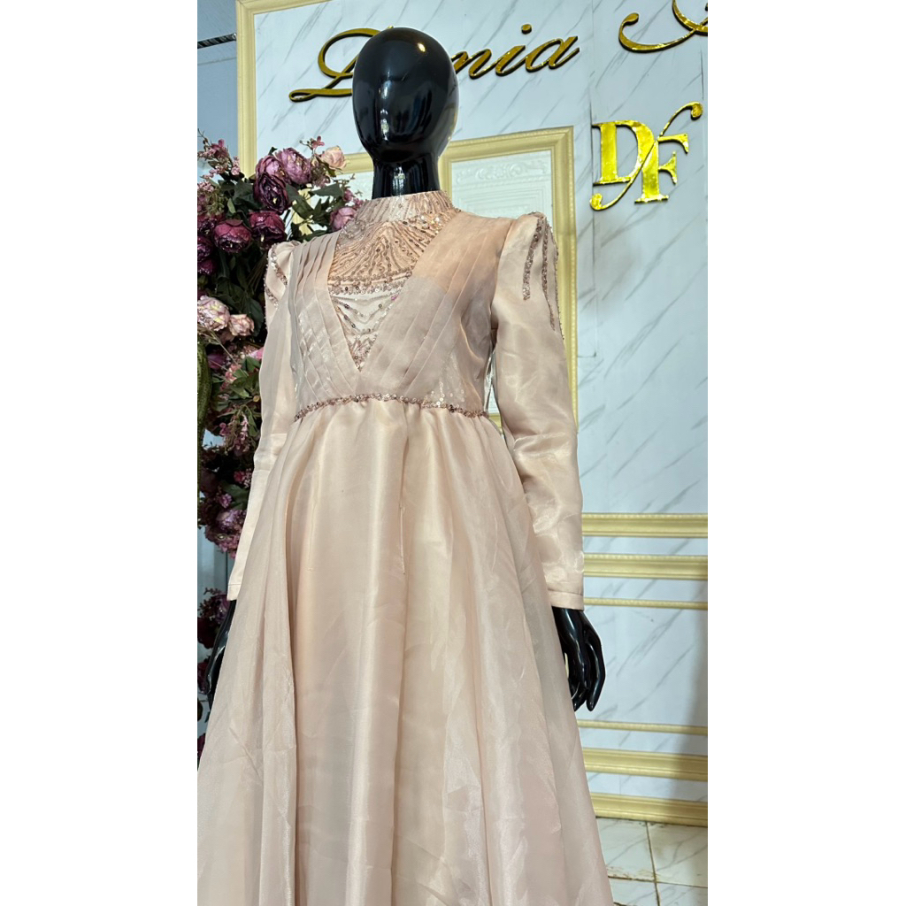 Gamis organza Zaneta