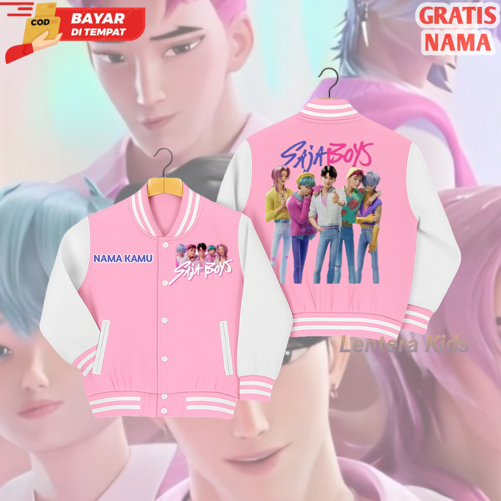 Jaket Anak Varsity Kpop Karakter/Jaket Anak Varsity/Jaket Anak