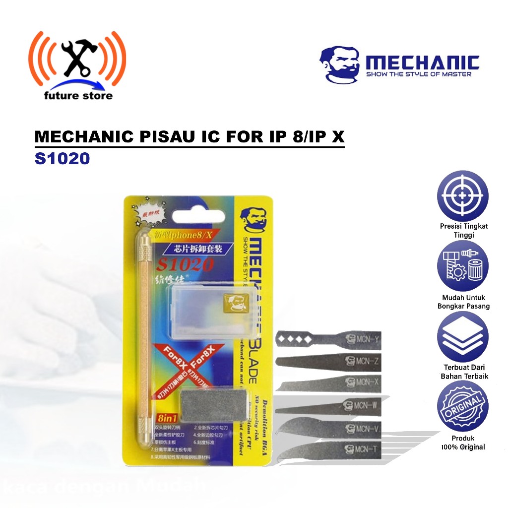 MECHANIC S1020 PISAU IC FOR IPHONE 8 / IPHONE X - PISAU IC UNTUK IPHONE 8 & IPHONE X MECHANIC S1020 