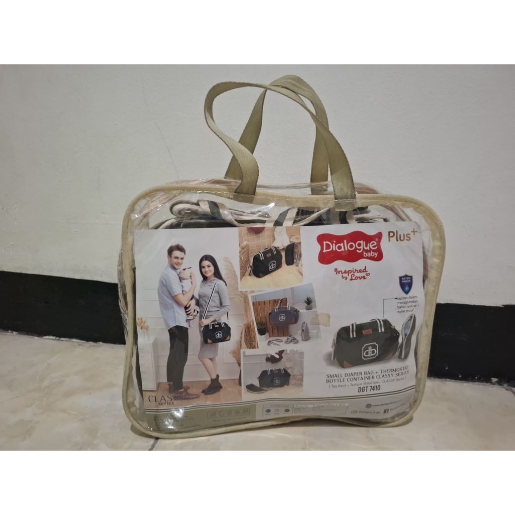 DIALOGUE BABY SMALL DIAPER BAG + THERMOSTAT BOTTLE CONTAINER CLASSY SERIES DGT 7410