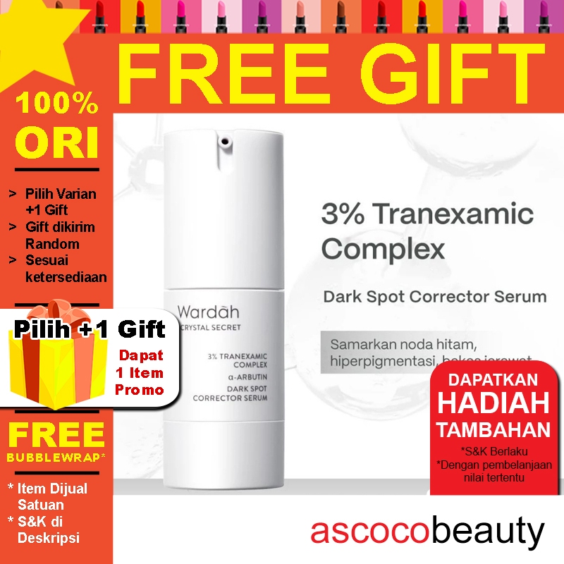 WARDAH CRYSTAL SECRET Dark Spot & Brightening Serum 20 ml | SKINCARE White Secret Serum Wajah Flek H