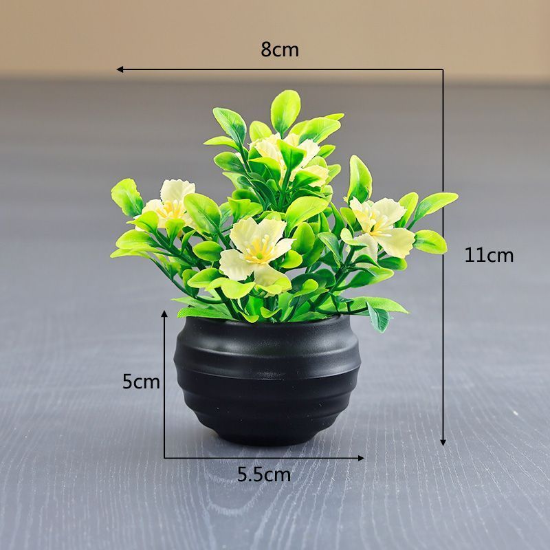 BIG PROMO LDG POT108 Tanaman Plastik Bunga Seruni Mini Tanaman Hias Artificial Dekorasi Rumah Murah