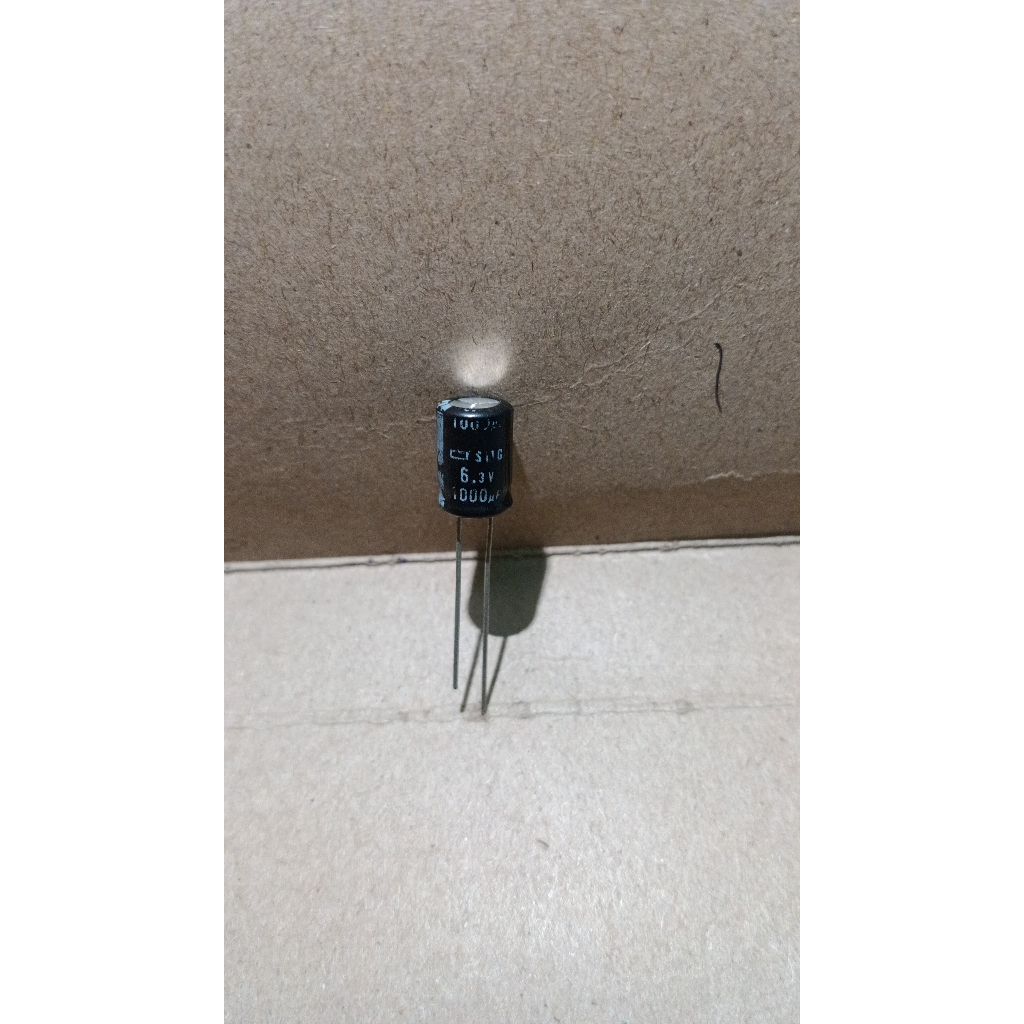 5997 kapasitor elco 1000uf 1000 uf 6.3v 6,3v 6v3 6.3 6,3 volt nippon