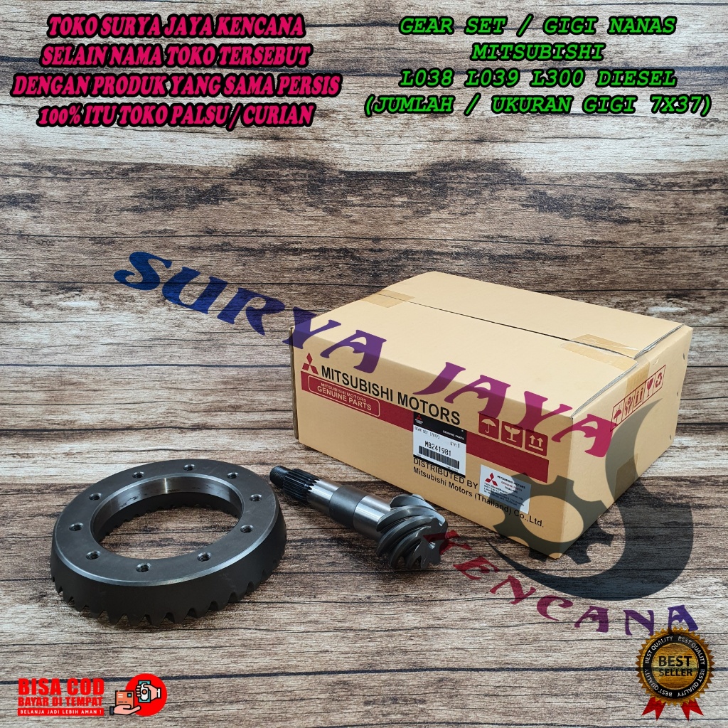GIGI GARDAN SET MITSUBISHI L300 DIESEL L039 7X37 PART MOBIL