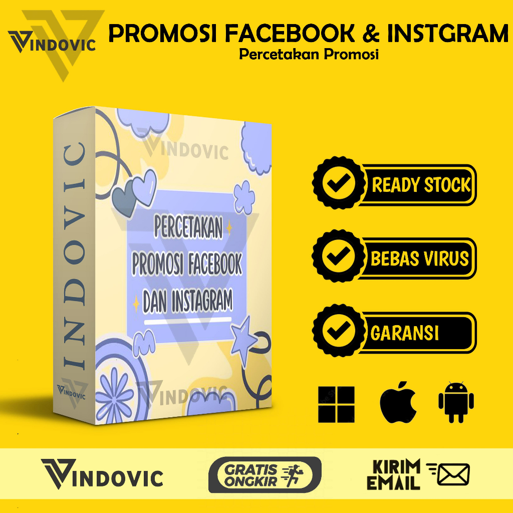 [T0746] Template Percetakan Promosi Facebook & Instagram | Editable Ads Siap Pakai | Marketing Onlin
