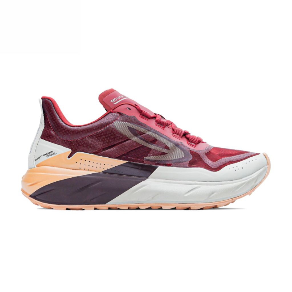 910 Nineteen Geist Ekiden Trail Maroon, No.42, Sepatu Trail Run