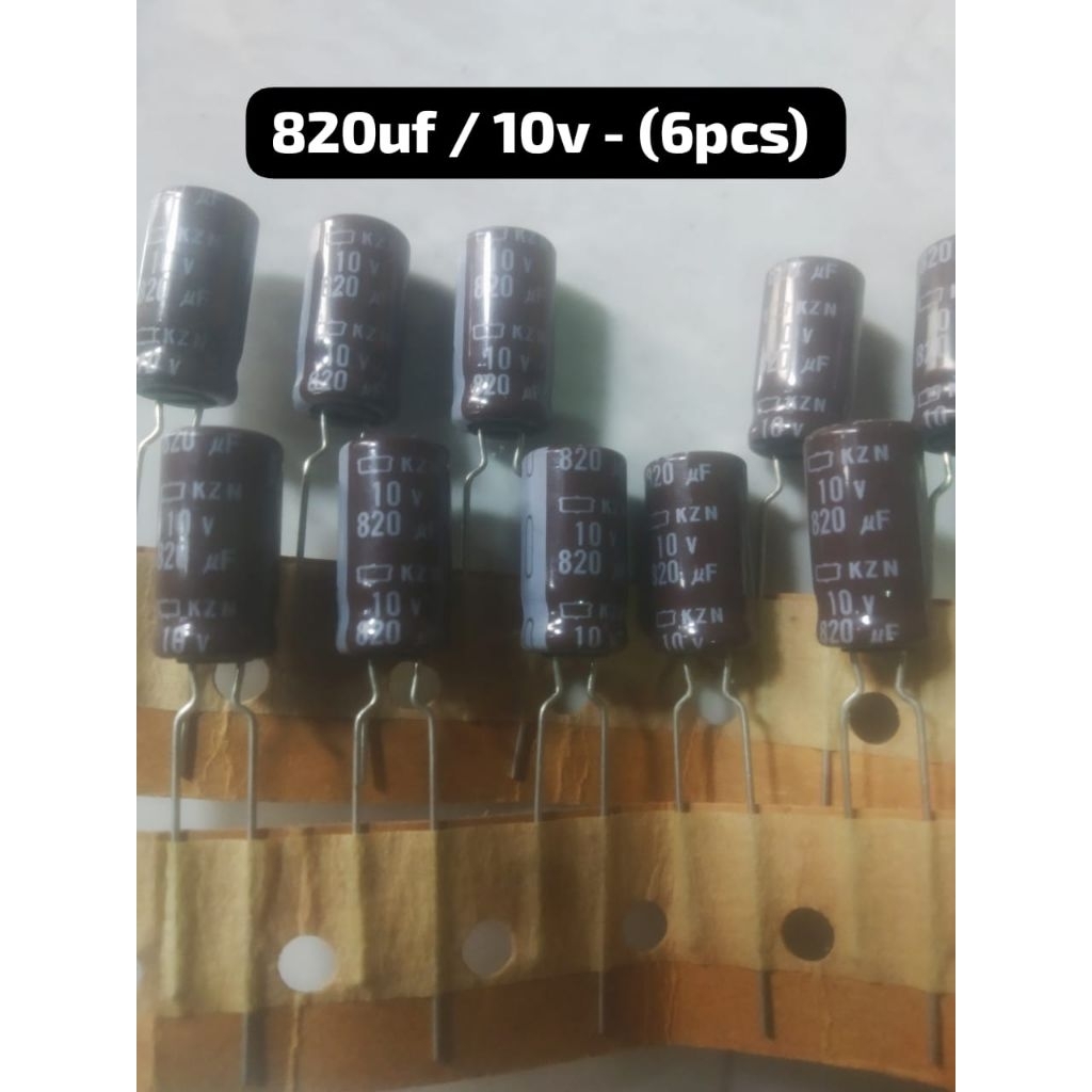 ELCO 820uf / 10v (6pcs)