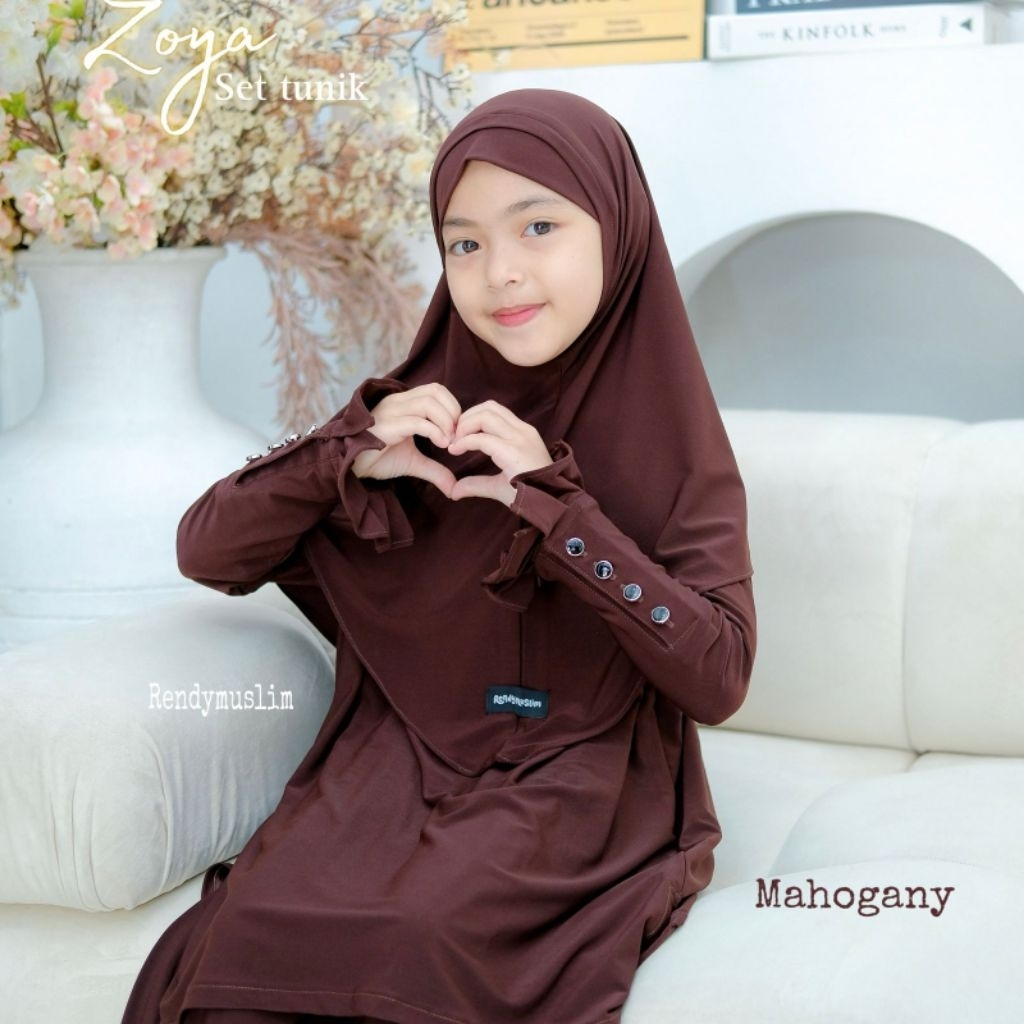 Zoya One set kids jersy premium (Hanya tunik dan kulot saja)