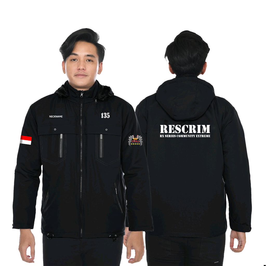 JAKET RESCRIM PRIA/WANITA RxKing JAKET KOMUNITAS Bahan Tebal PARASUT