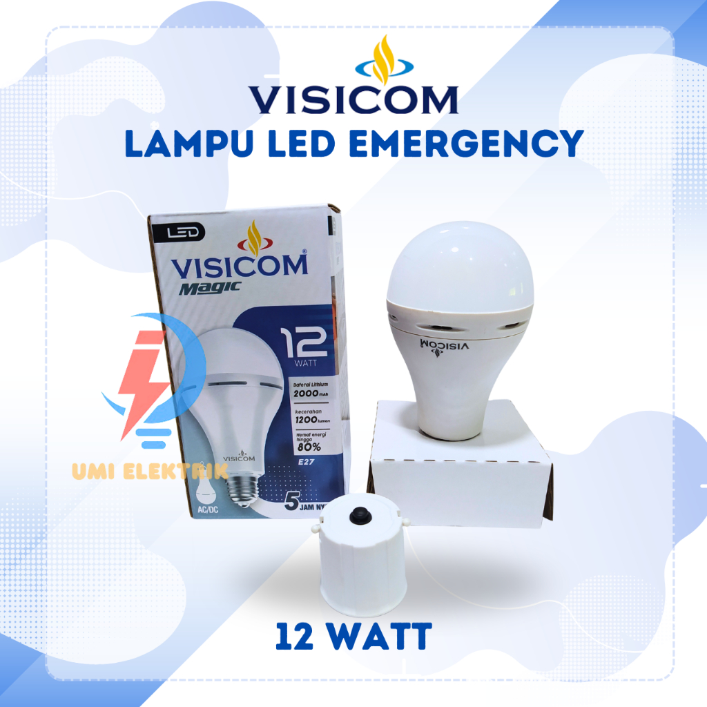 VISICOM Lampu LED Emergency 12 Watt Visicom