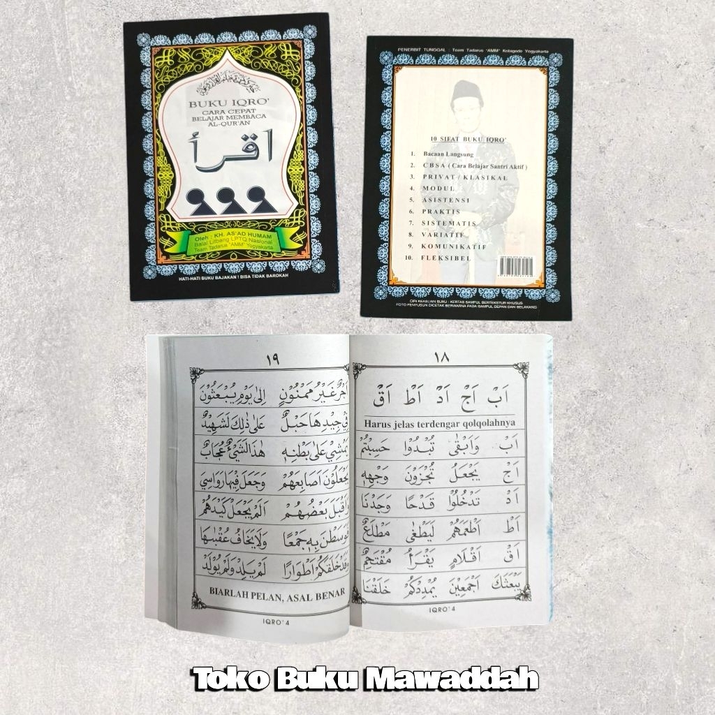 BUKU IQRO / Cara Cepat Belajar Membaca Alquran /K.H As'ad HUMAM