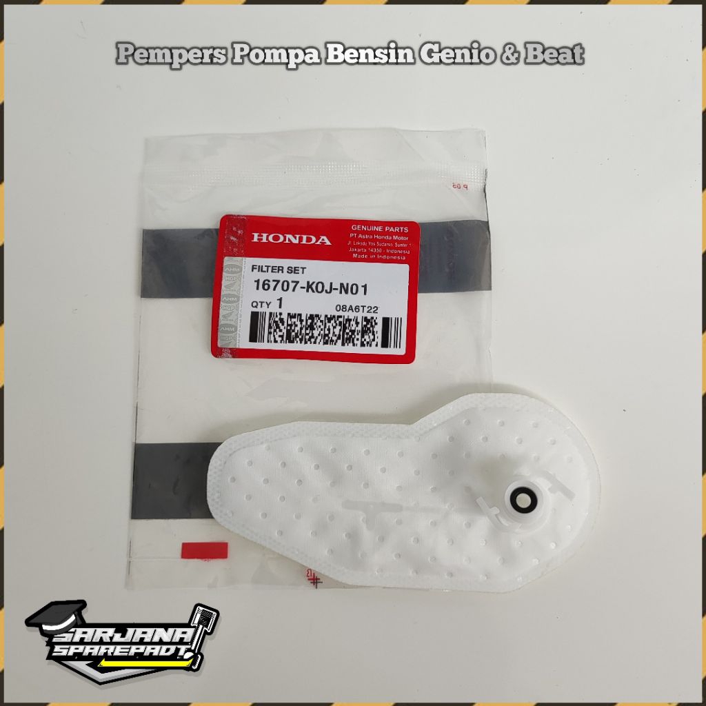 Pampers Pempers Filter Saringan Fuel Pump Pompa Bensin Motor Honda Genio Beat LED New