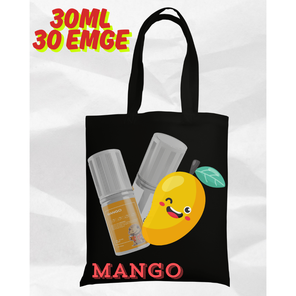 Bukan Tote bag pria Custom gambar ukuran besar warna OREN gambar buah MANGO