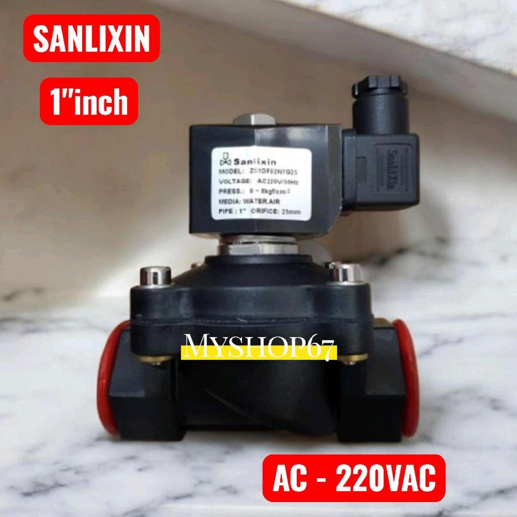 Solenoid Valve 1 "inch AC-220VAC Nylon SANLIXIN