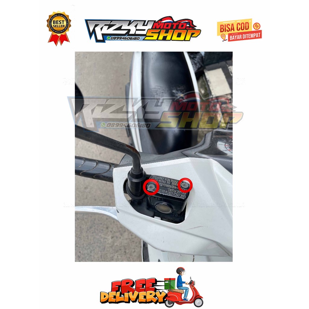BAUT TUTUP MASTER REM ( 2 BAUT ) MODEL SLASH BEAT SCOOPY KARBU FI ESP SPACY VARIO 110 TECHNO CW TAHU