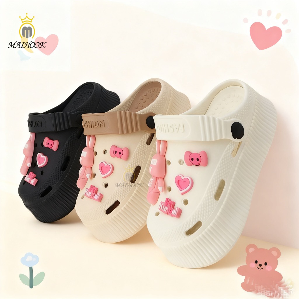 MAIHOOK Sandal Baim Anak Laki laki Perempuan Karakter Beruang Luar Bebek Lucu dan Ringan Dipakai NO.