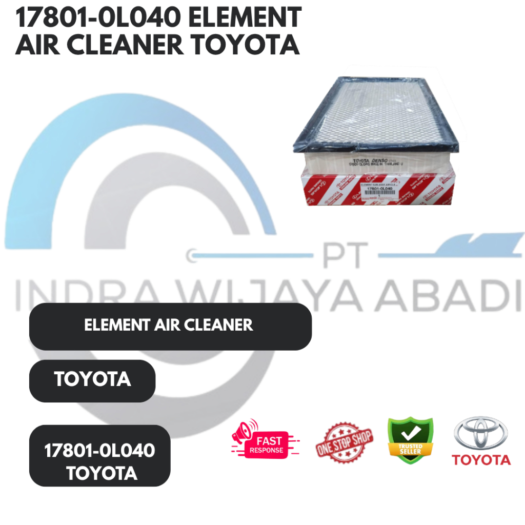 17801-0L040 ELEMENT AIR CLEANER TOYOTA