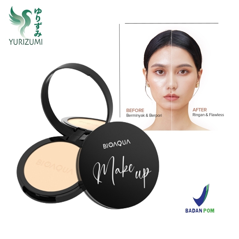 Bioaqua Pressed Powder Make up Oil Control Bedak Padat Glowing Tahan Lama Anti Air
