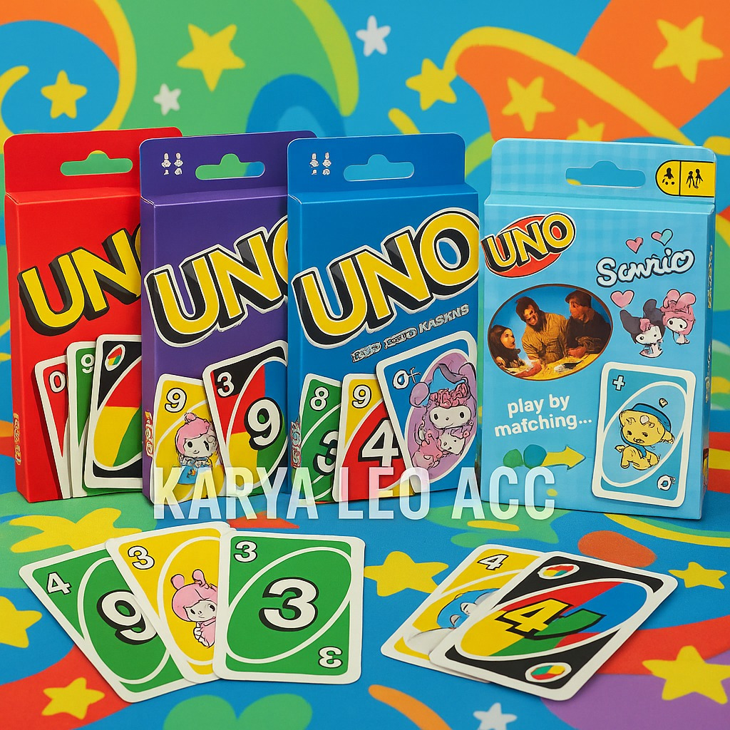 TRICTRAC KARTU UNO MERAH/DOS/FLIP / PERMAINAN KARTU UNO