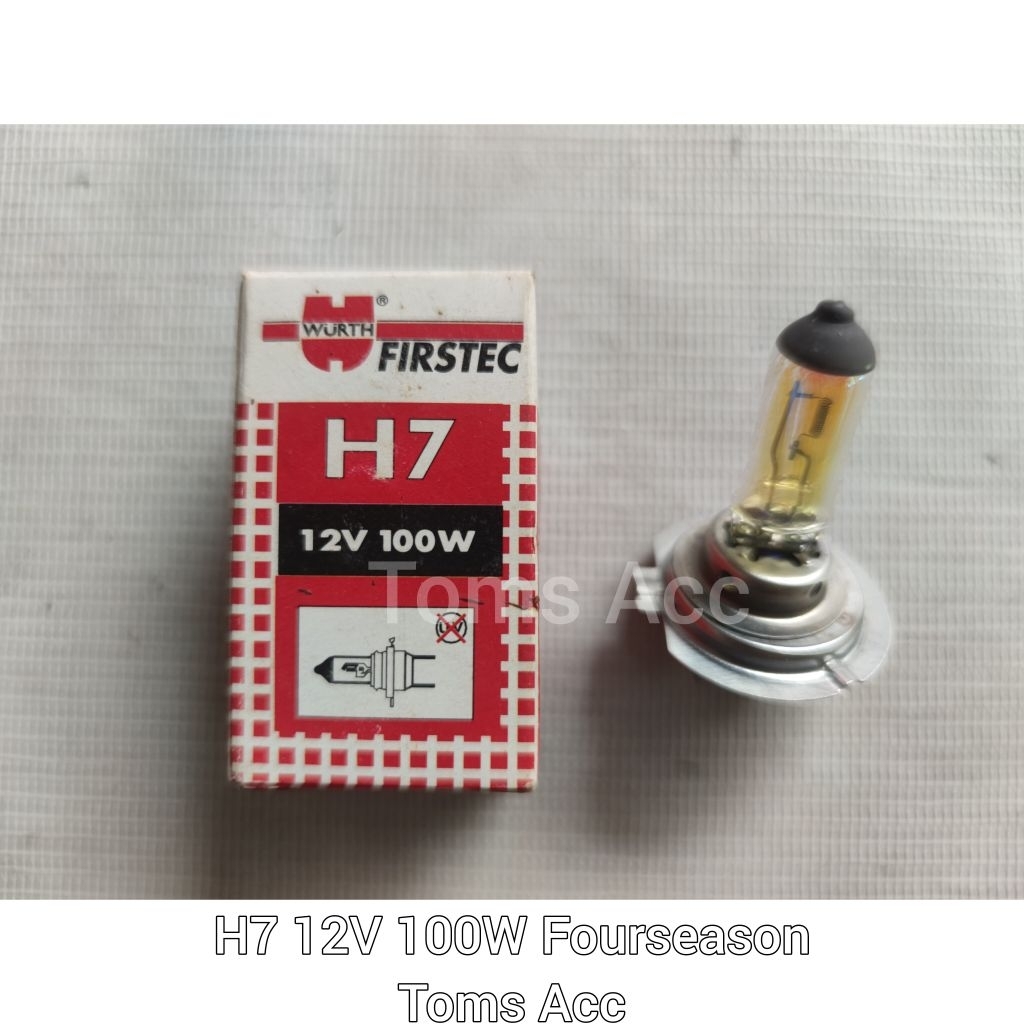 H7 Xenon Wurth 100 watt 12 Volt Bola Lampu Mobil Motor Bohlam