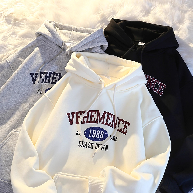 Jaket Sweater Pasangan 1988 Jaket Hoodie Untuk Pria & Wanita Sweater Hoodie Jaket Lengan Panjang Den