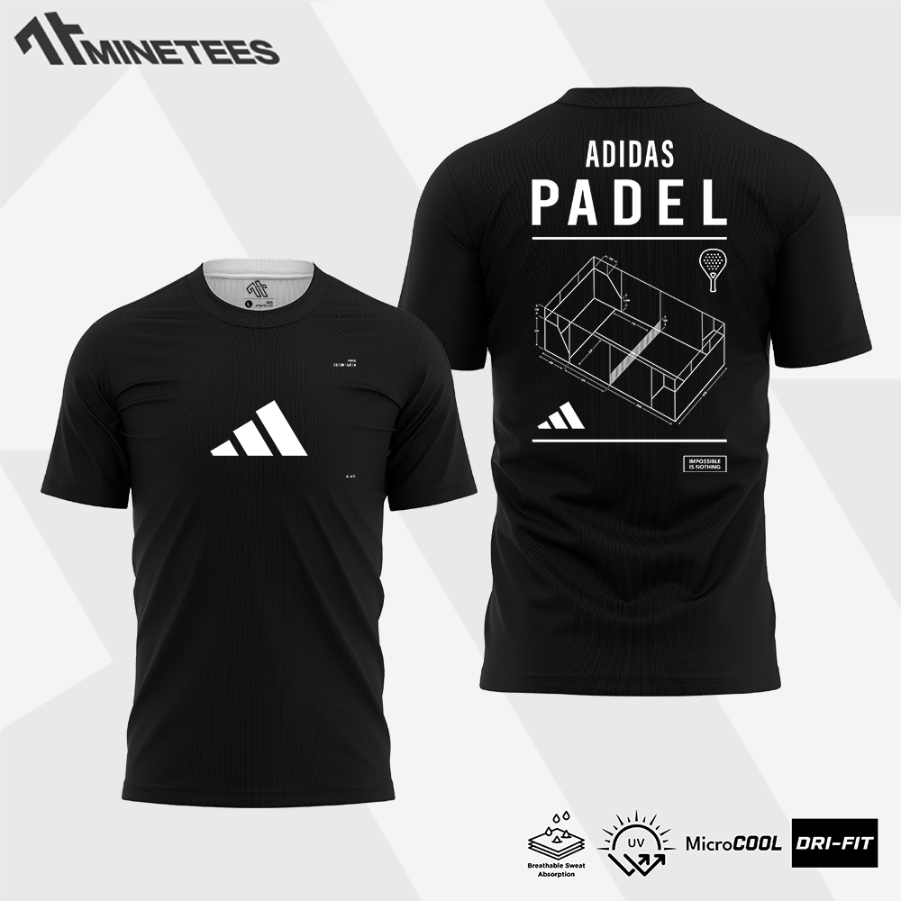 Baju Kaos Jersey untuk Olahraga Tennis padel Adidas Padel Bahan DryFit