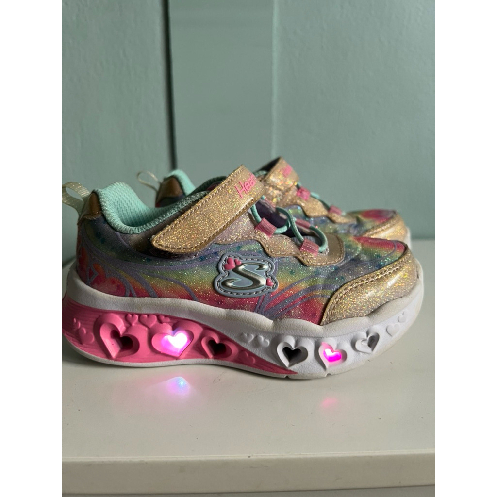 Skechers Kids heart lights sneakers preloved