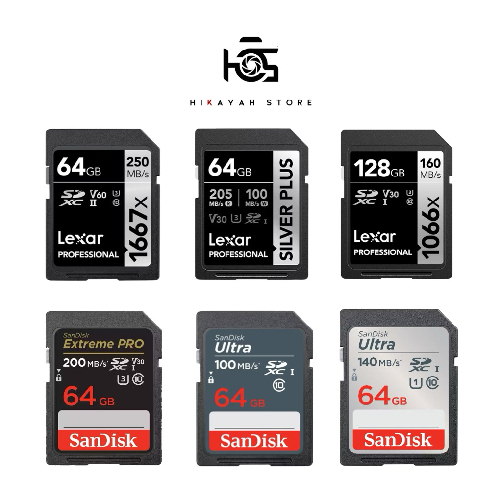 MEMORY CARD KAMERA / KARTU MEMORI SDHC & SDXC LEXAR