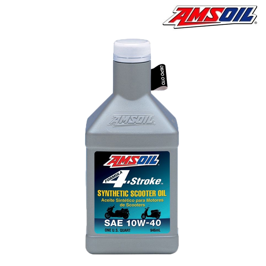 DEPO OTO X AMSOIL Formula 4-Stroke Scooter 10W-40 Oli Pelumas Mesin Motor Matic Skuter Skutik Sintet