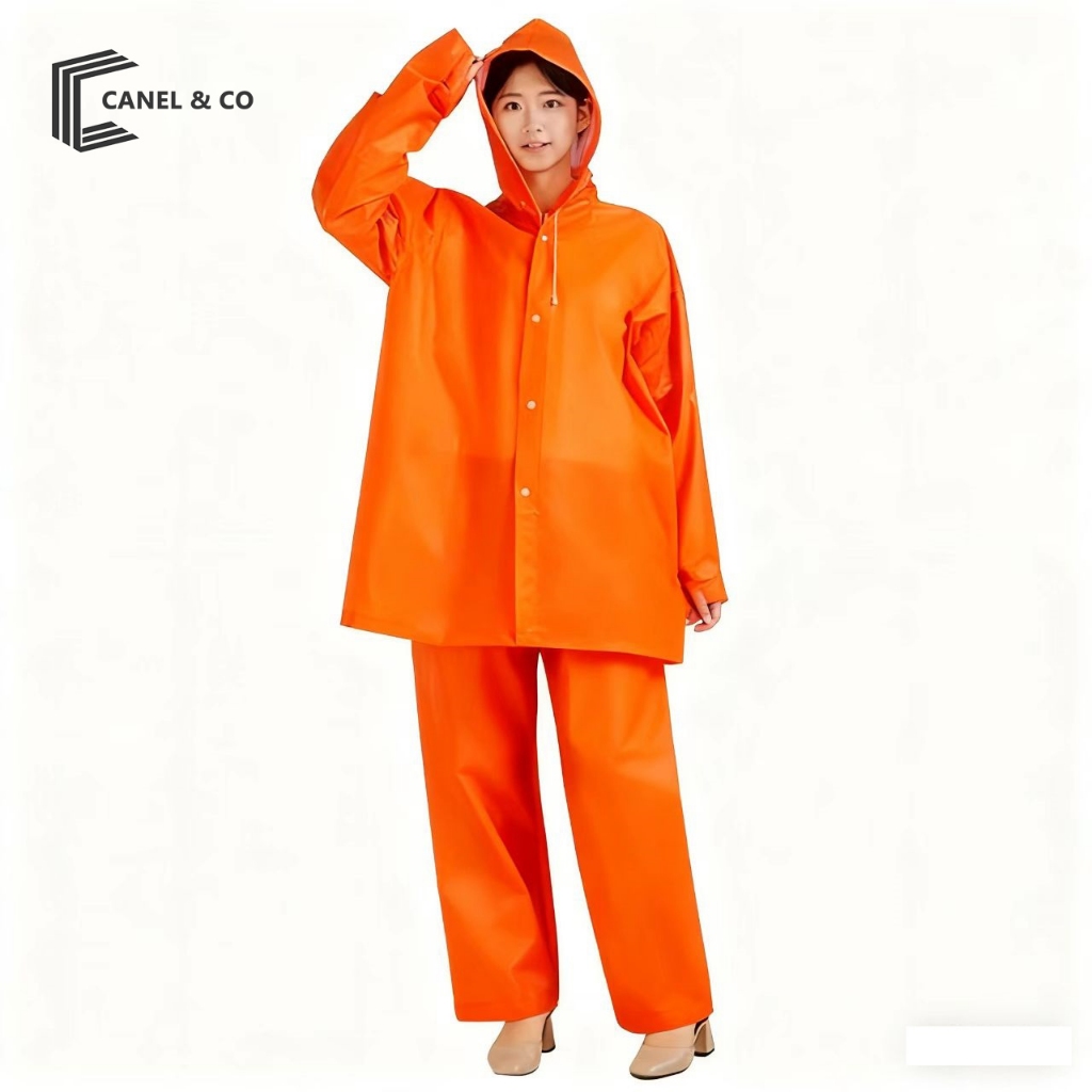 CANEL & CO Mantel Jas Hujan Motor Dewasa Pria/Wanita/Pinguin Tebal EVA Raincoat