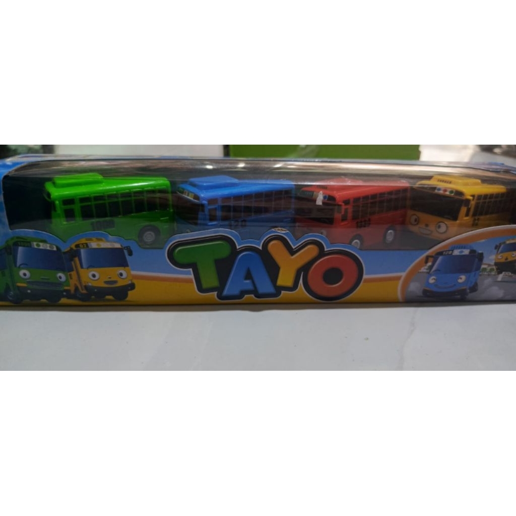 Mainan Tayo/Toya isi 4 pullback/mainan Tayo 1set