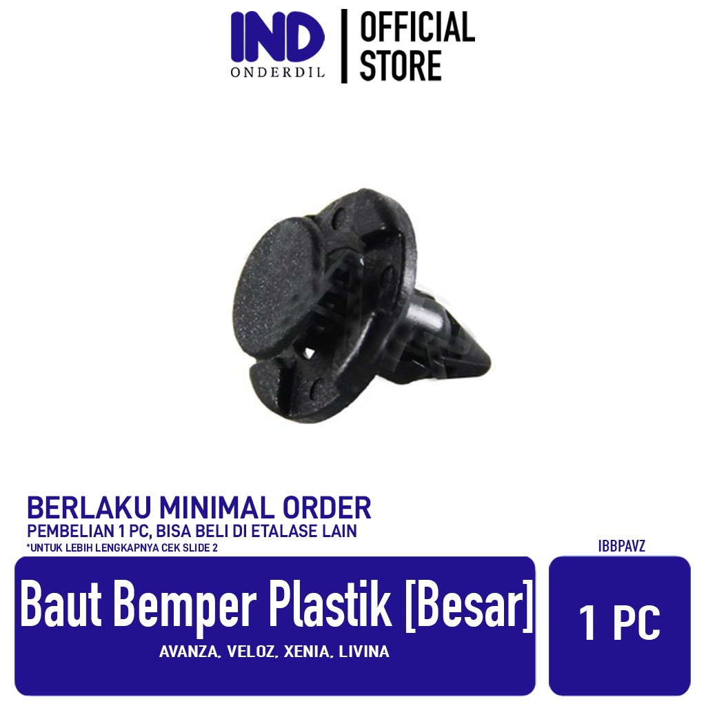 IND Onderdil Baut Klip-Rivet Bemper-Bumper-Grill Mobil Avanza-Veloz-All New/Xenia