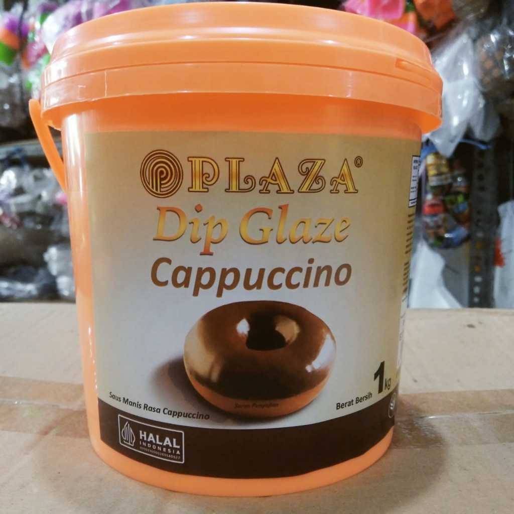 [oddsolshop] pekanbaru/Plaza Dip Glaze Cappuccino 1 kg Bahan Dekorasi Kue Topping Donat Selai Roti