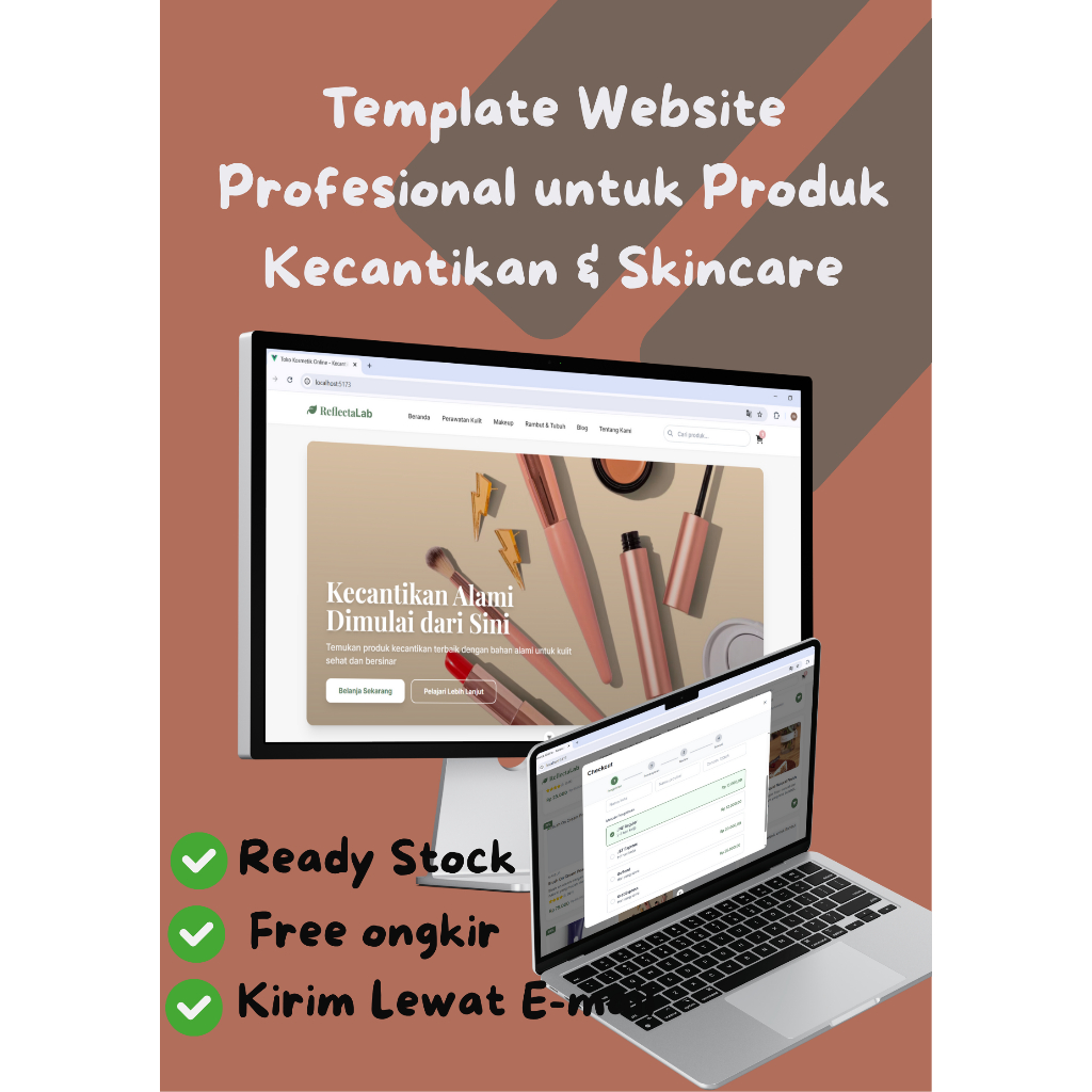 ReflectaLab - Template Website E-commerce Skincare & Beauty (Vue.js )