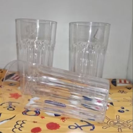 GELAS AKRILIK SERBAGUNA GELAS JUS CANTIK/ GELAS AKRILIK SUPER KOKOH ANTI PECAH