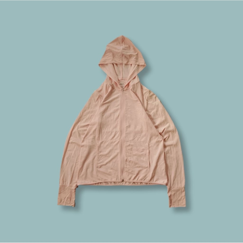 Uniquesport - Jaket Olahraga Running Uniqlo AIRism UV Cut Pastel Second