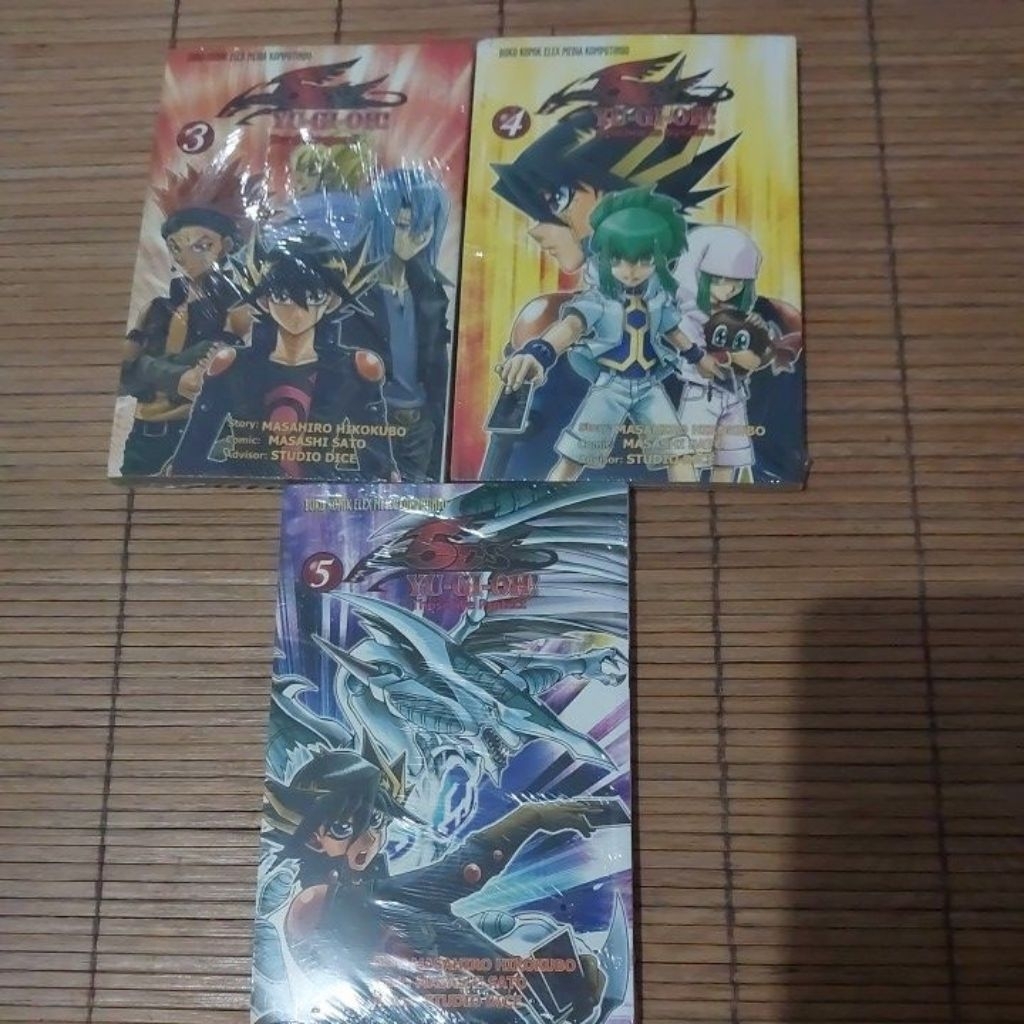 [SET] Komik Yu-Gi-Oh 5DS, Komik Yugioh 5DS vol 3-5 SEGEL