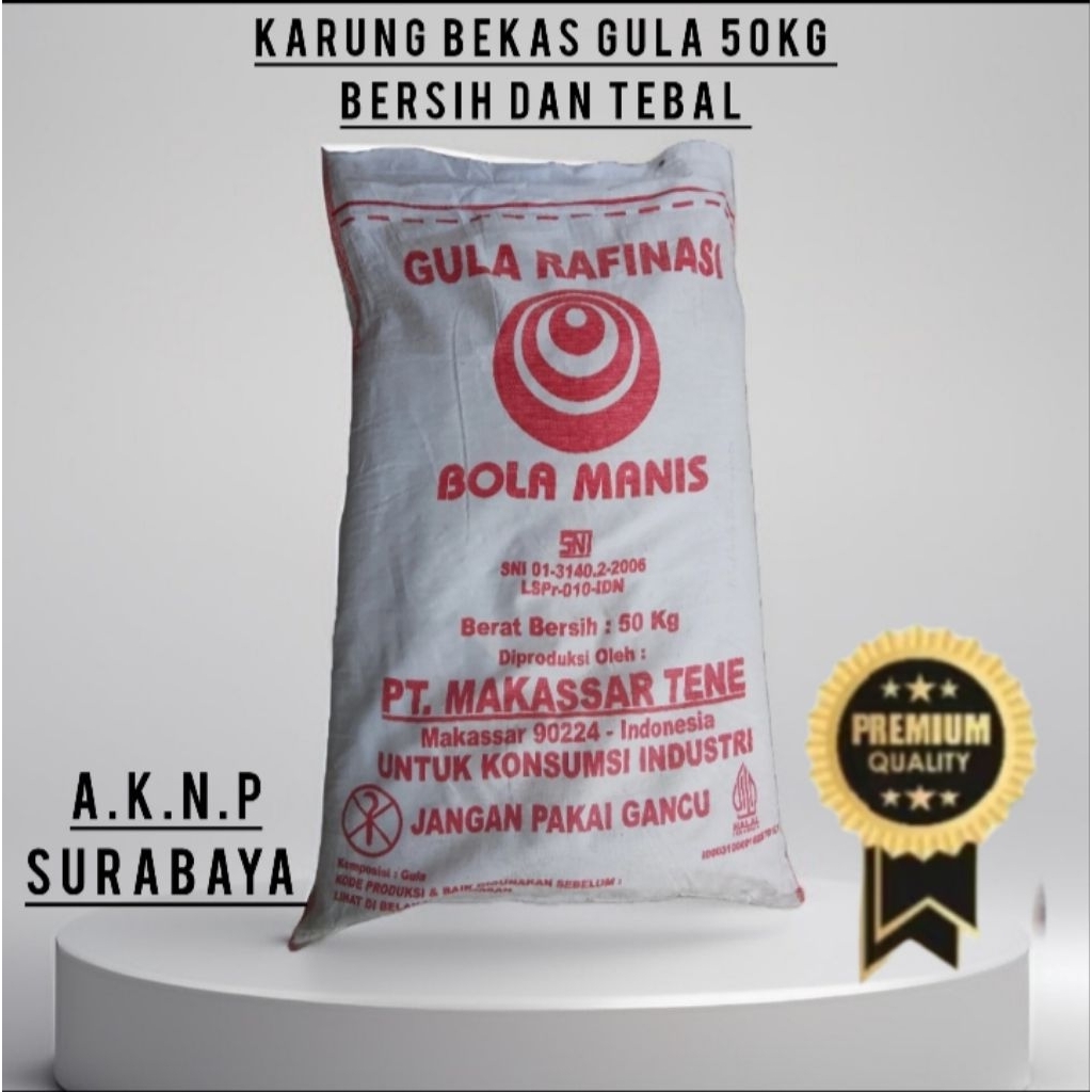 karung bekas gula 50kg bersih